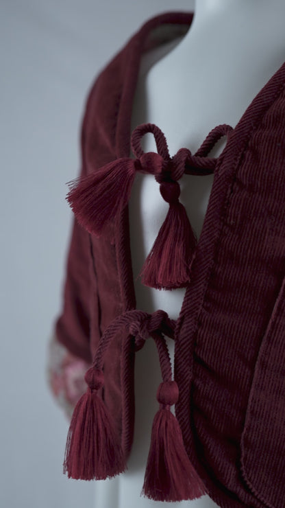 Jill Reversible Quilted Jacket : MAROON : Infant : Toddler : Tween