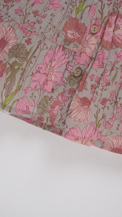 Gauri Dress : CEMENT : Infant : Toddler : Tween