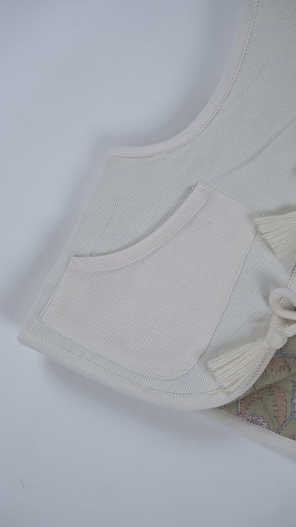 Jane Reversible Quilted Jacket : OFF-WHITE : Infant : Toddler : Tween