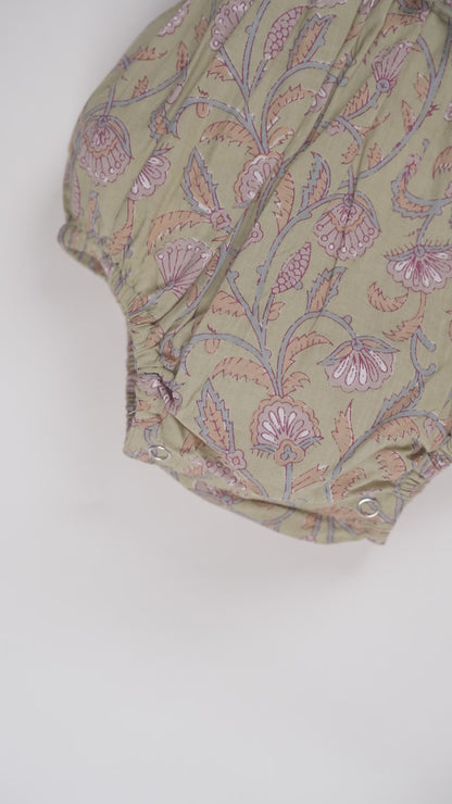 Ira Romper : SAGE : infant : Baby Girl