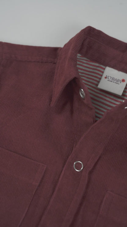 Corduroy Shirt  : MAROON : Toddler : Tween