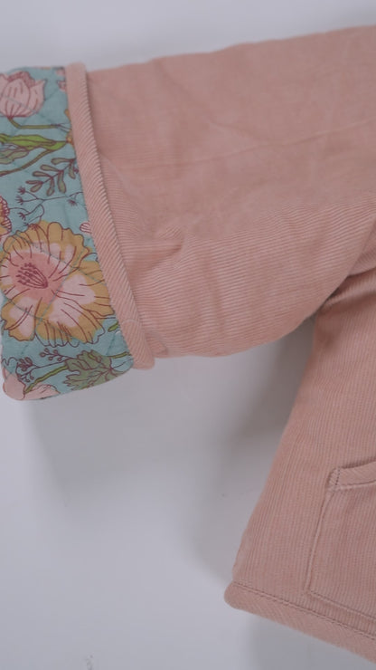 Jill Reversible Quilted Jacket : ROSE : Infant : Toddler : Tween