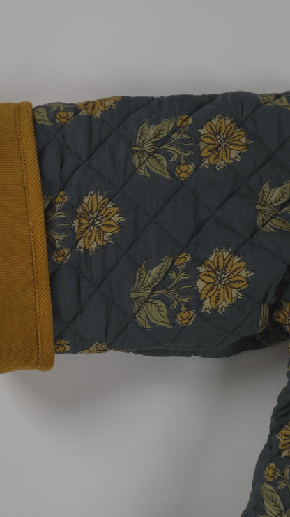 JILL Reversible Quilted Jacket : MUSTARD : Infant : Toddler : Tween