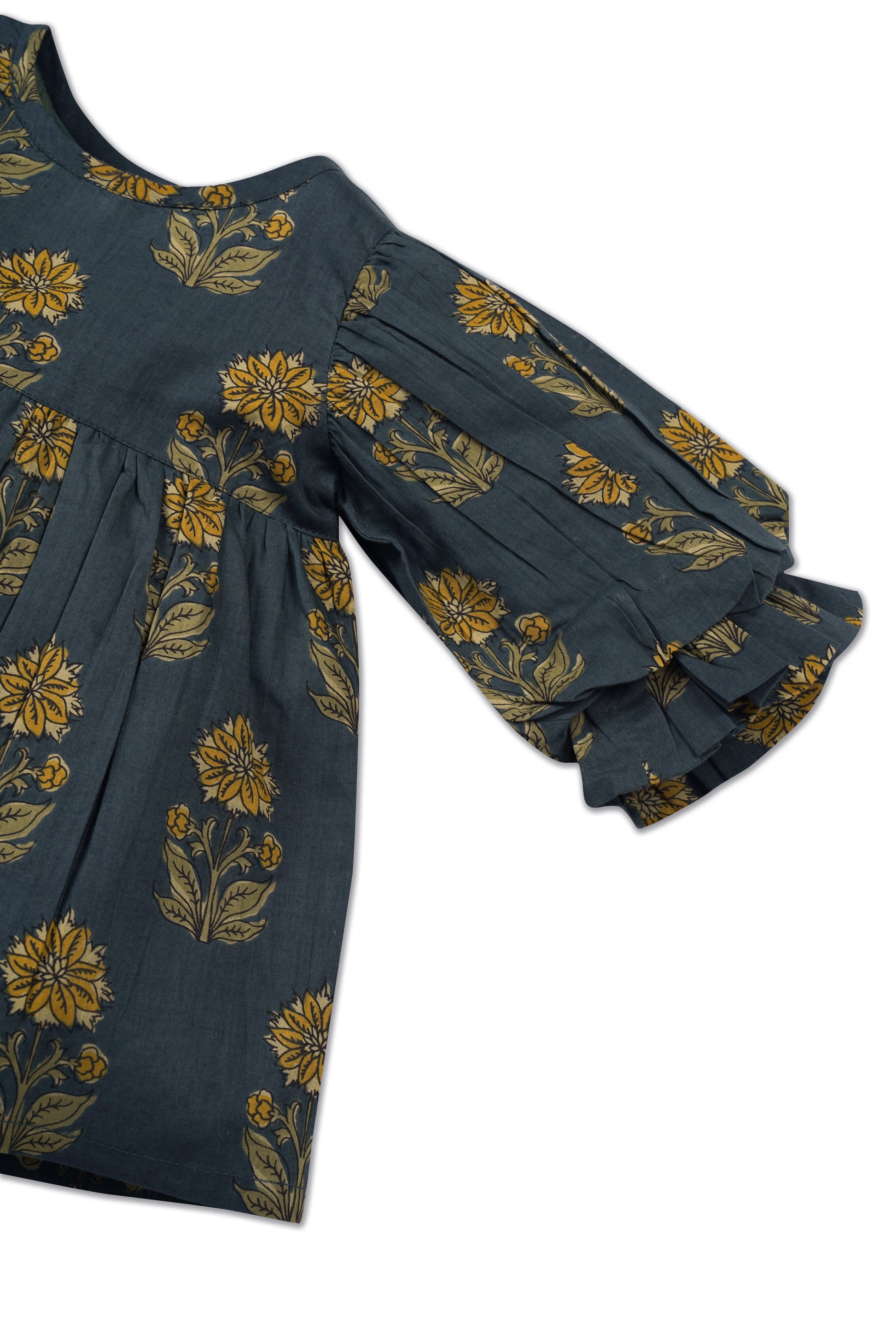 Rasa Dress : MOSS GREEN : Infant : Toddler : Tween dress & diaper cover Yo Baby India 