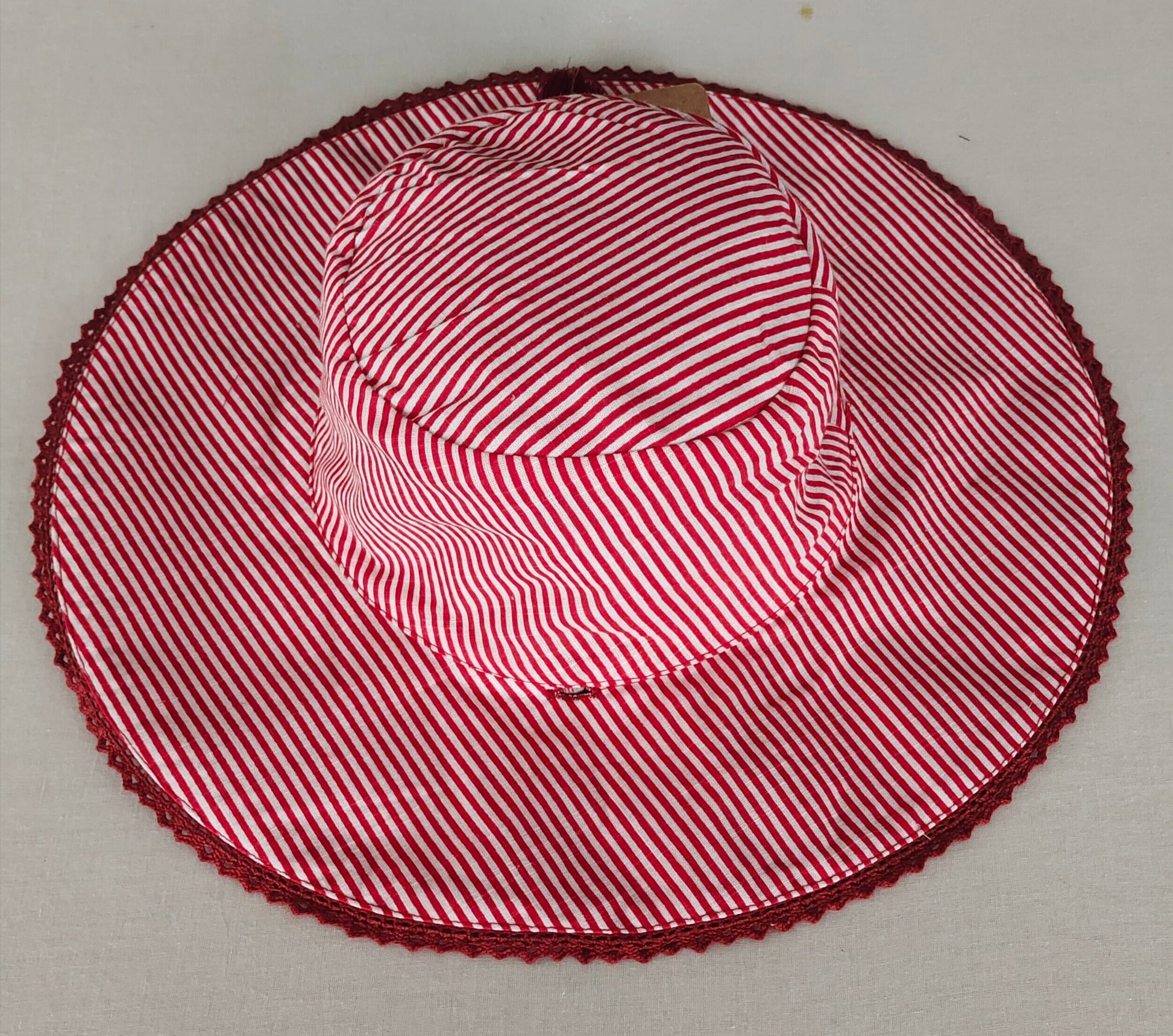 Reversible Red Checks & Stripe Sun Hat for Kids CAP Yo Baby India 