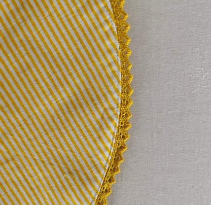 Reversible Yellow Checks & Stripe Sun Hat for Kids CAP Yo Baby India 