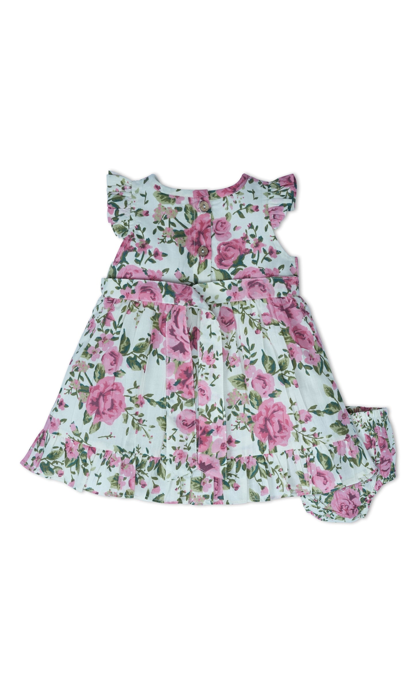 Rosa Dress : WHITE : Infant : Toddler : Tween dress & diaper cover Yo Baby India 