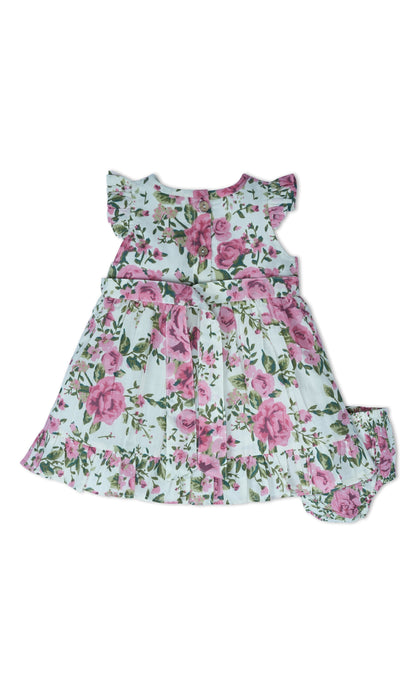 Rosa Dress : WHITE : Infant : Toddler : Tween dress & diaper cover Yo Baby India 