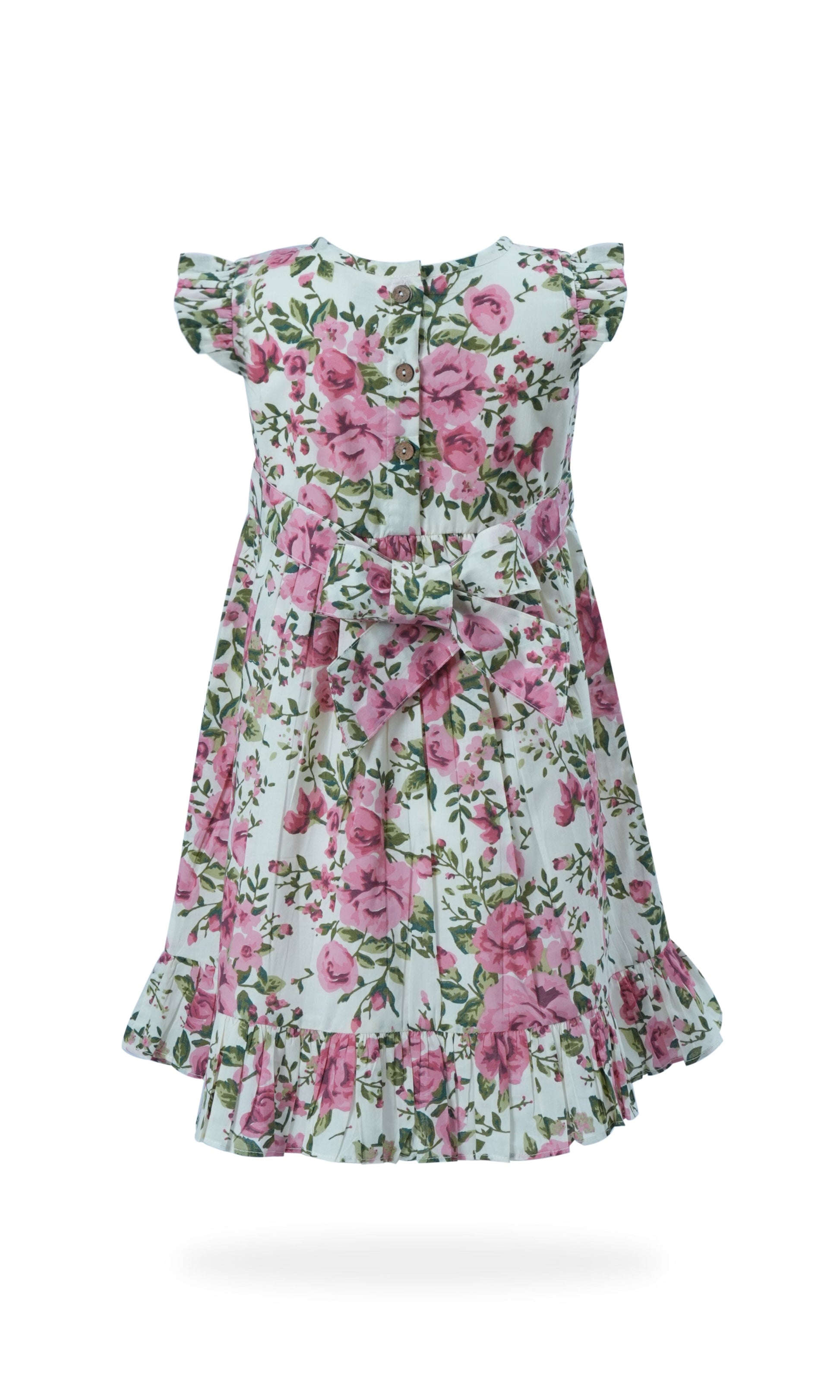 Rosa Dress : WHITE : Infant : Toddler : Tween dress & diaper cover Yo Baby India 