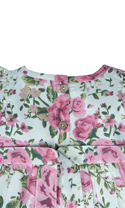 Rosa Dress : WHITE : Infant : Toddler : Tween dress & diaper cover Yo Baby India 