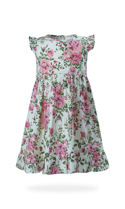 Rosa Dress : WHITE : Infant : Toddler : Tween dress & diaper cover Yo Baby India 