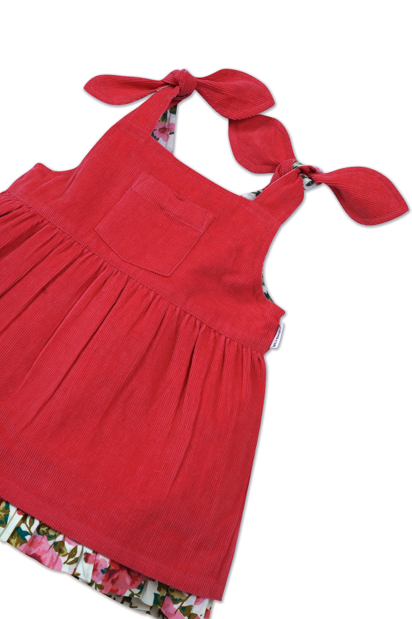 Ruhani Dress : CORAL : Infant : Toddler : Tween dress & diaper cover Yo Baby India 