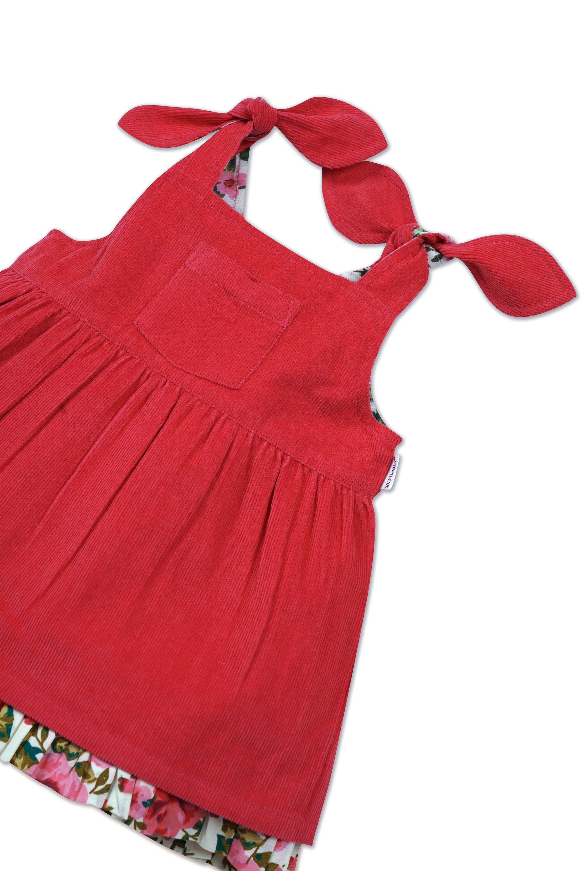 Ruhani Dress : CORAL : Infant : Toddler : Tween dress & diaper cover Yo Baby India 