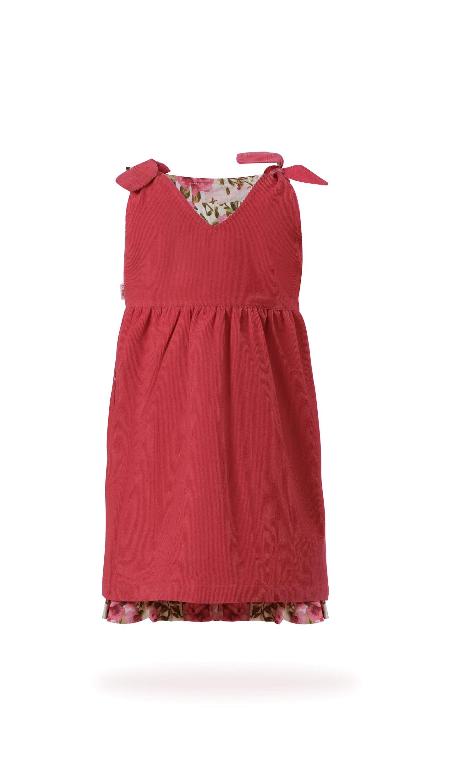 Ruhani Dress : CORAL : Infant : Toddler : Tween dress & diaper cover Yo Baby India 