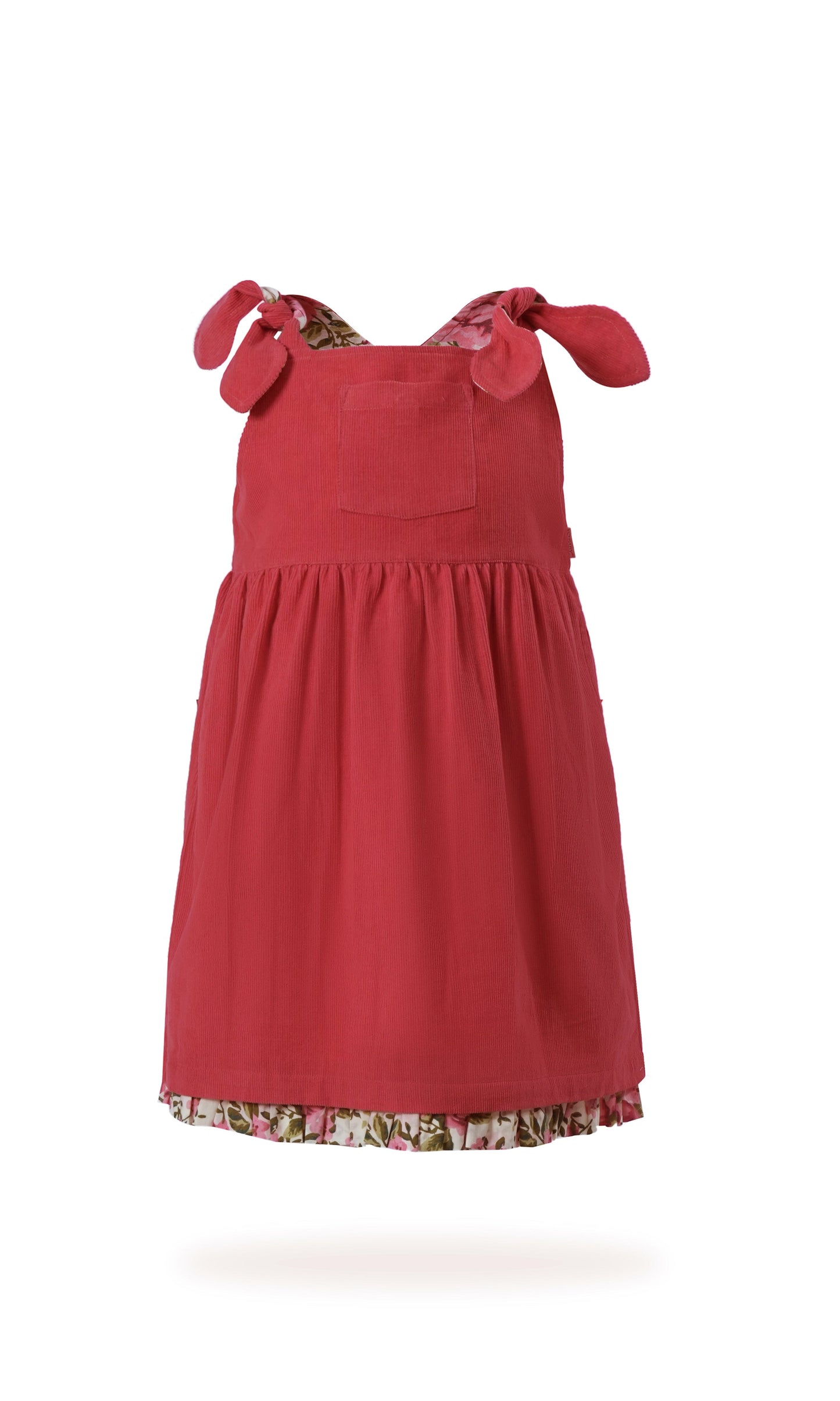 Ruhani Dress : CORAL : Infant : Toddler : Tween dress & diaper cover Yo Baby India 