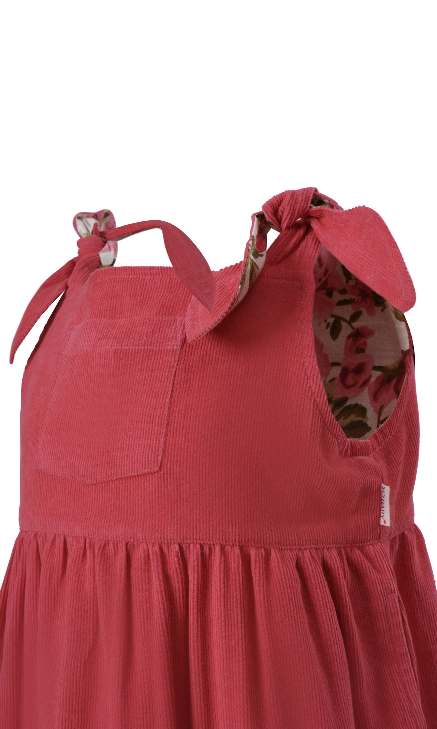 Ruhani Dress : CORAL : Infant : Toddler : Tween dress & diaper cover Yo Baby India 