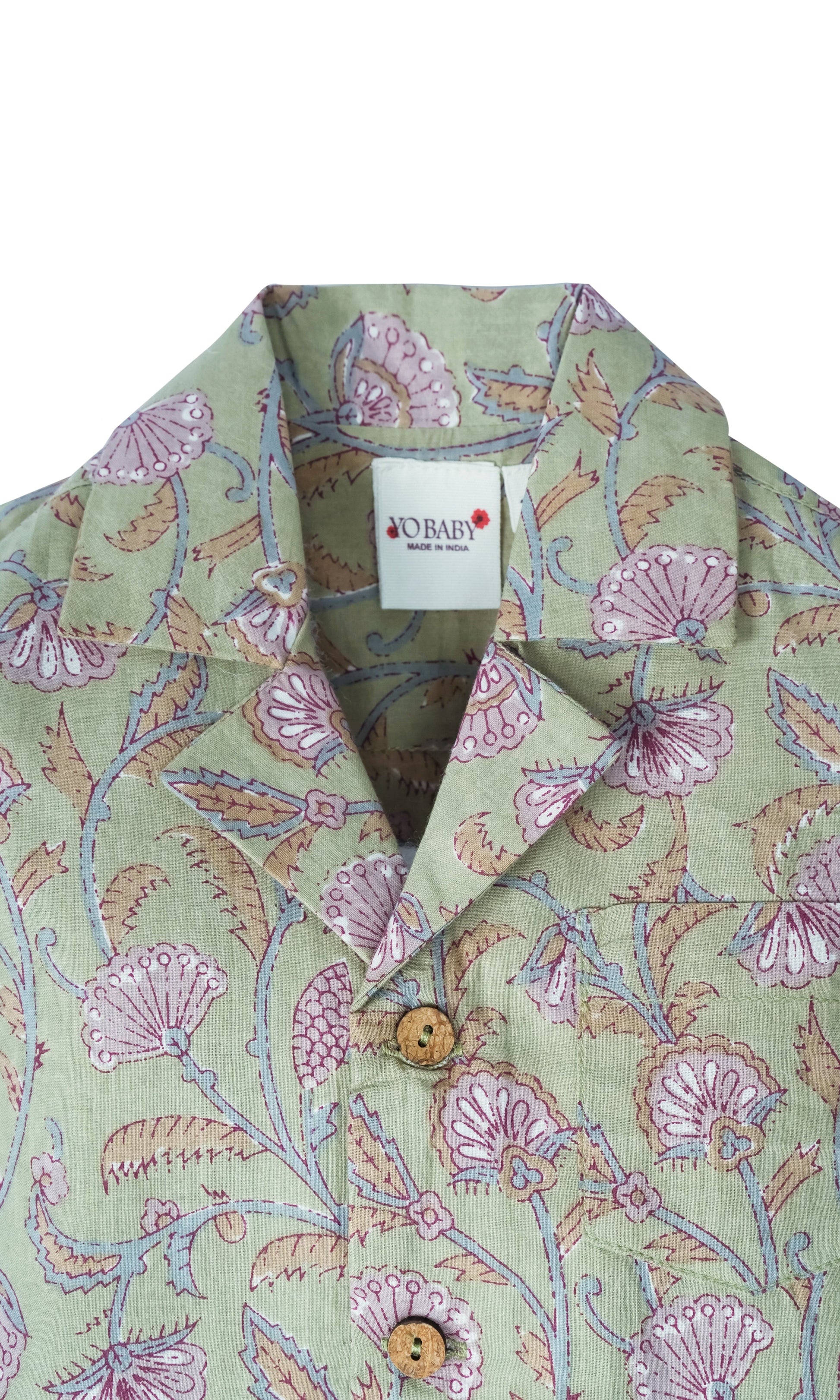 Sameer Short and Shorts Set : GREEN : Infant : Toddler : Tween shirt & shorts Yo Baby India 