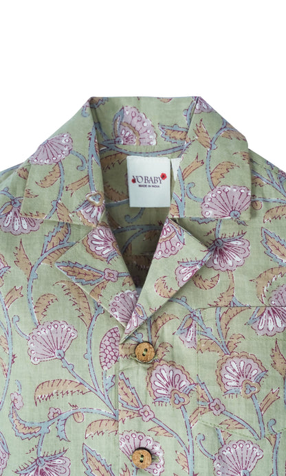 Sameer Short and Shorts Set : GREEN : Infant : Toddler : Tween shirt & shorts Yo Baby India 