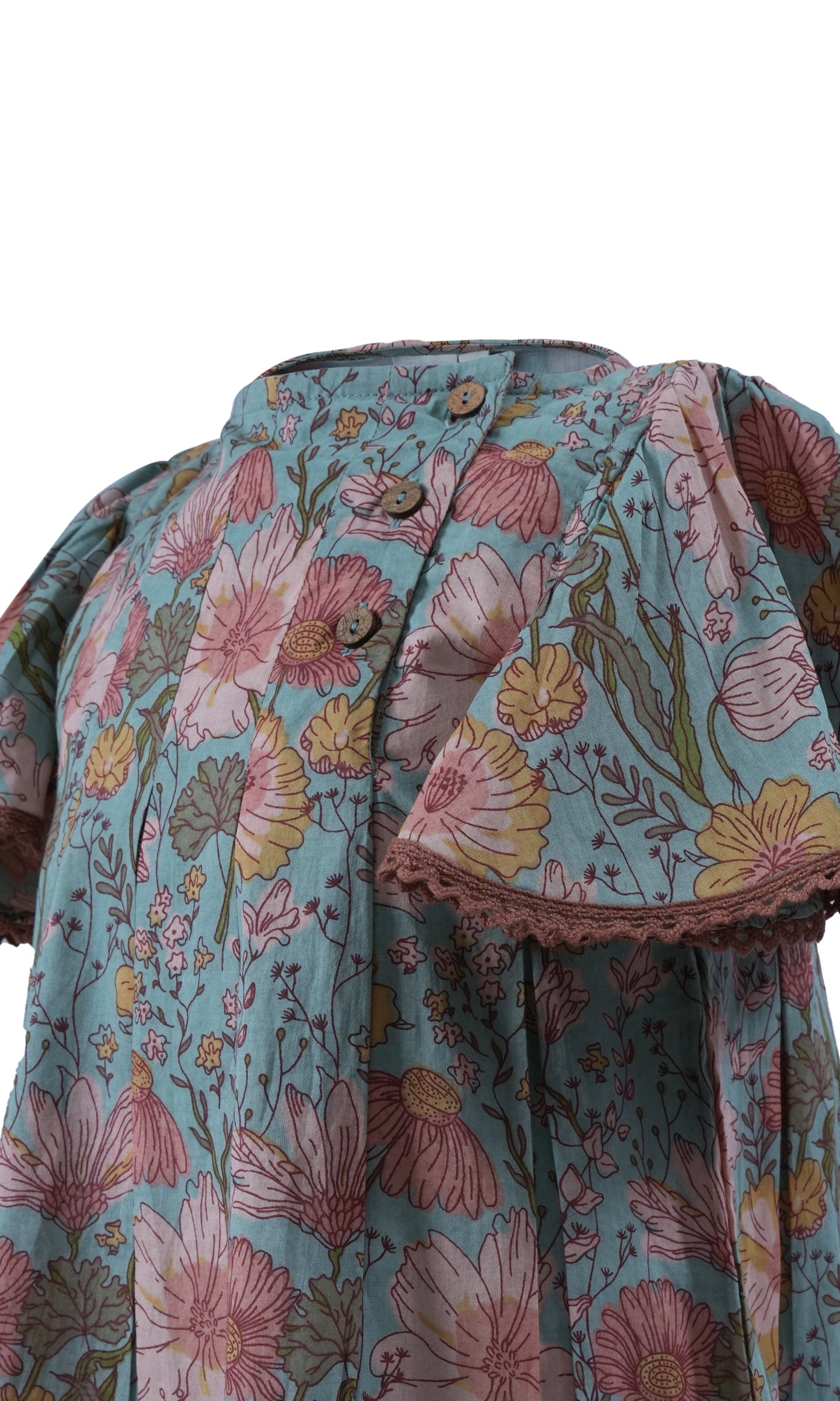 Samsara Dress: BLUE : Infant : Toddler : Tween dress & diaper cover Yo Baby India 