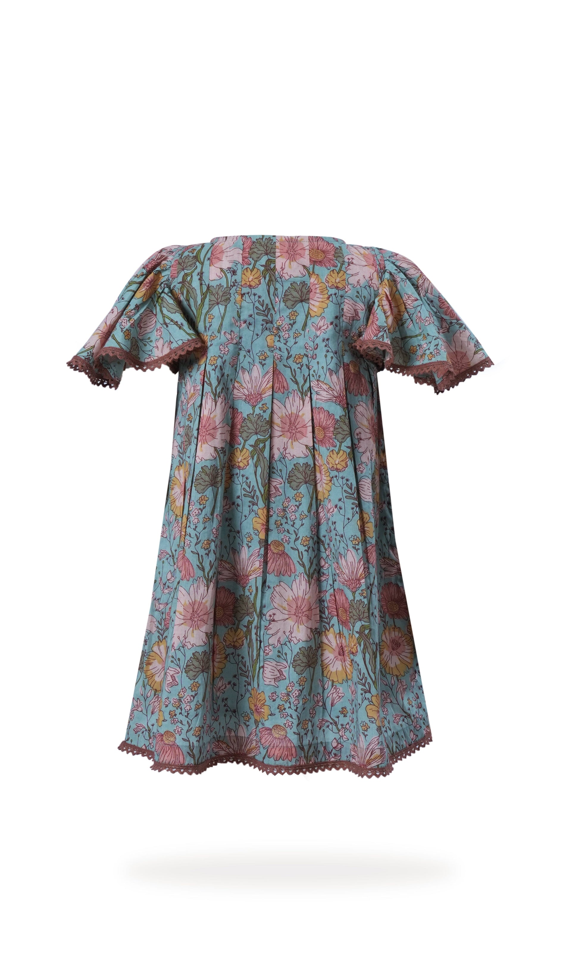 Samsara Dress: BLUE : Infant : Toddler : Tween dress & diaper cover Yo Baby India 