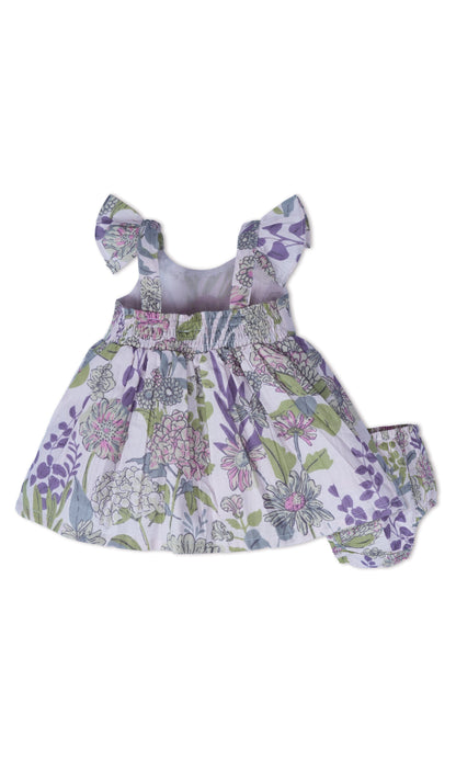 Shay Dress : LAVENDER : Infant : Toddler : Tween dress & diaper cover Yo Baby India 