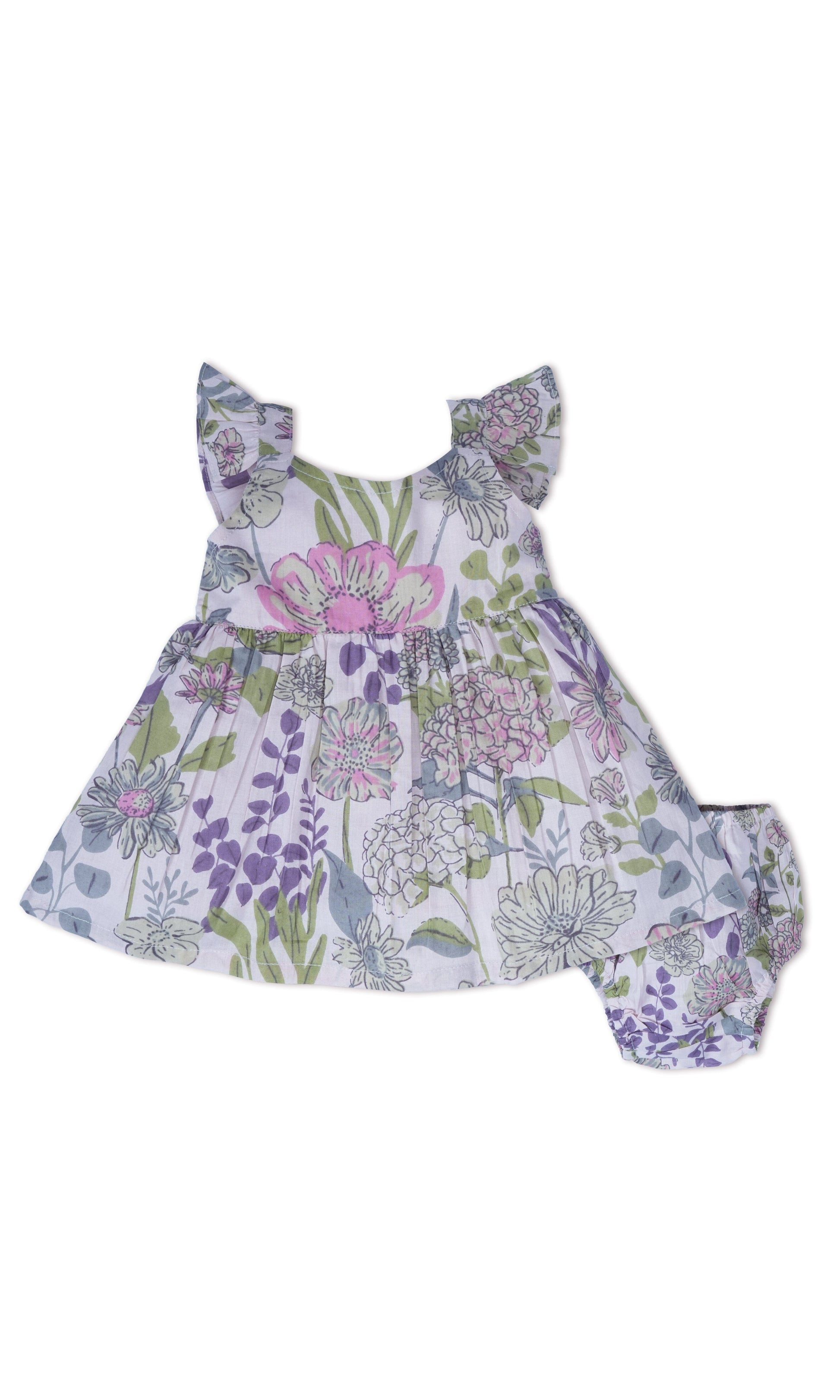 Shay Dress : LAVENDER : Infant : Toddler : Tween dress & diaper cover Yo Baby India 
