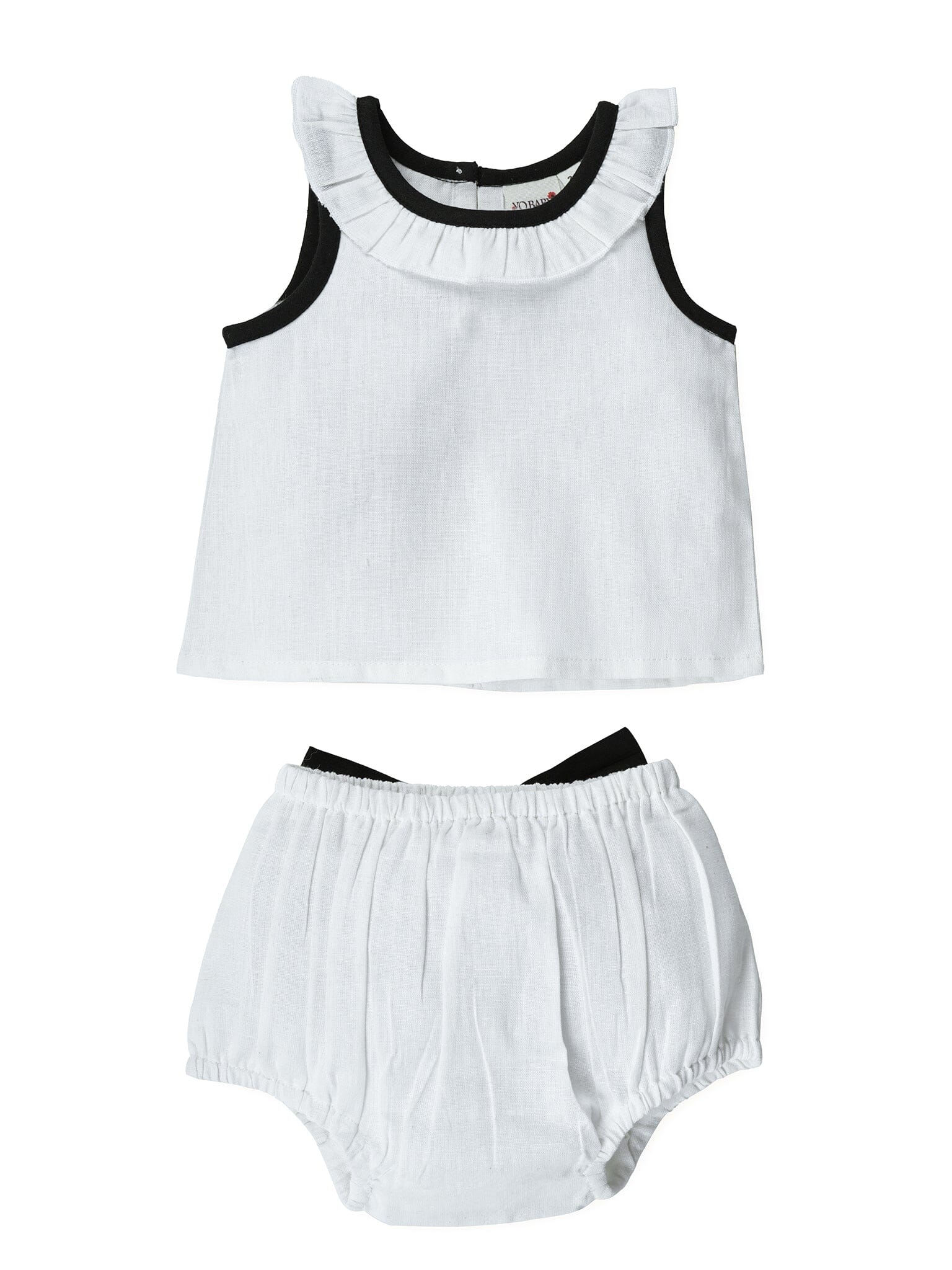 Top And Bow Bloomer Set : BLACK : Infant : Baby Girl : New Born Top & Shorts Set Yo Baby India 