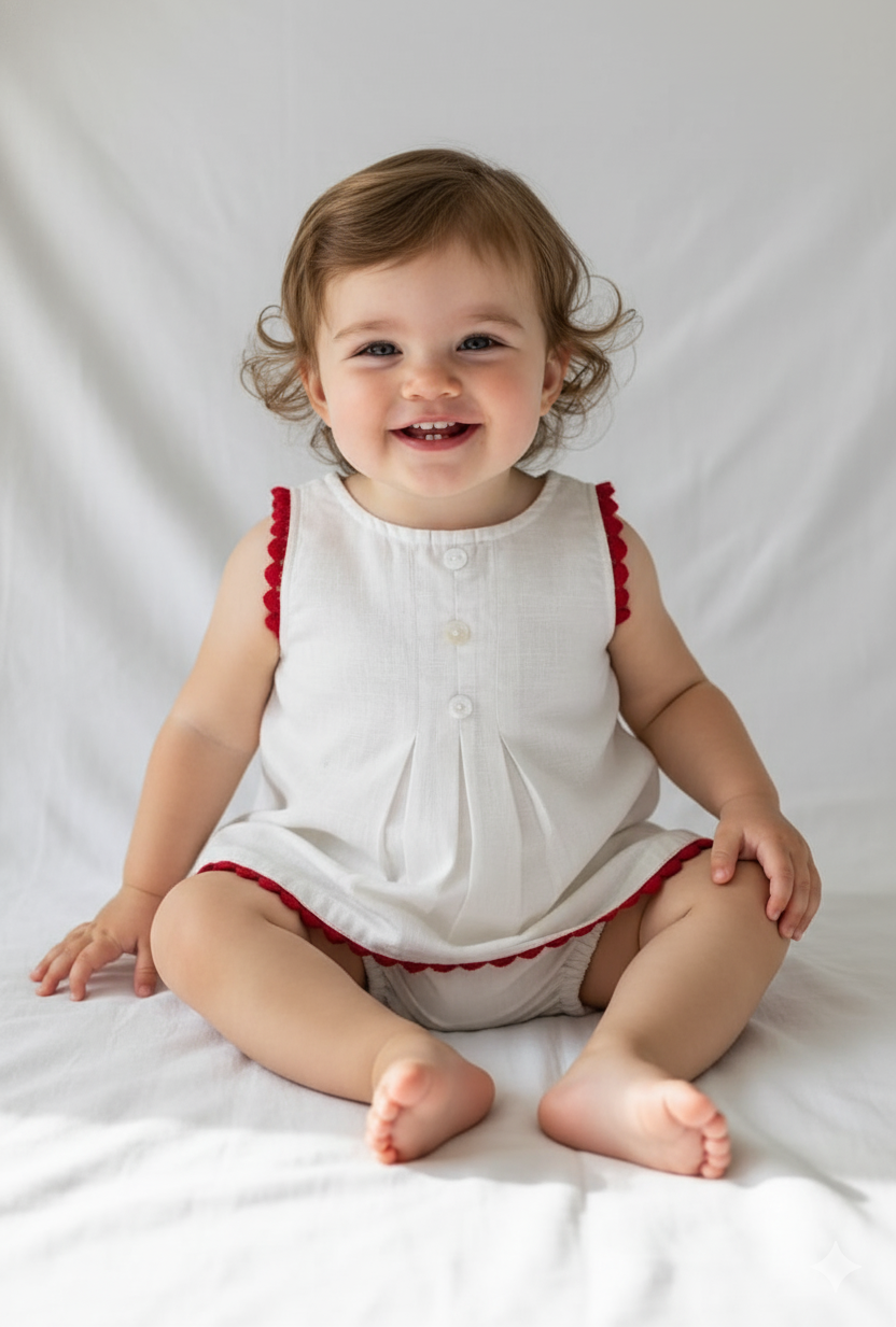 Ivory Heart Lace Detail Dress