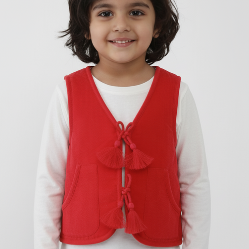 Jane Reversible Quilted Jacket Christmas Red — Kids Jacket | Infant to Tween