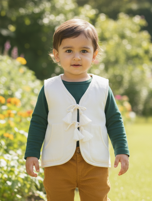 Jane Reversible Quilted Jacket : OFF-WHITE : Infant : Toddler : Tween