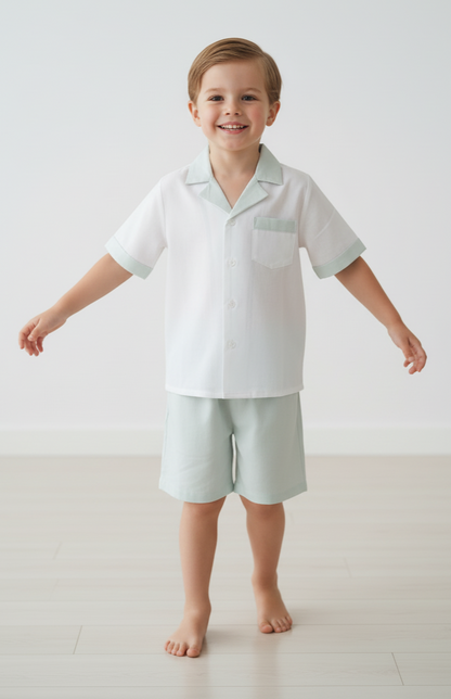 Easter Egg Hunt Shorts and Shirt Set : POWDER BLUE : Infant : Toddler : Tween&nbsp;