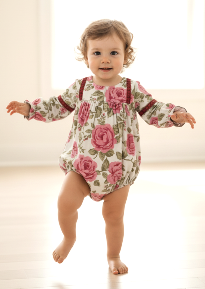 Esti Romper : WHITE : Infant : Baby Girl