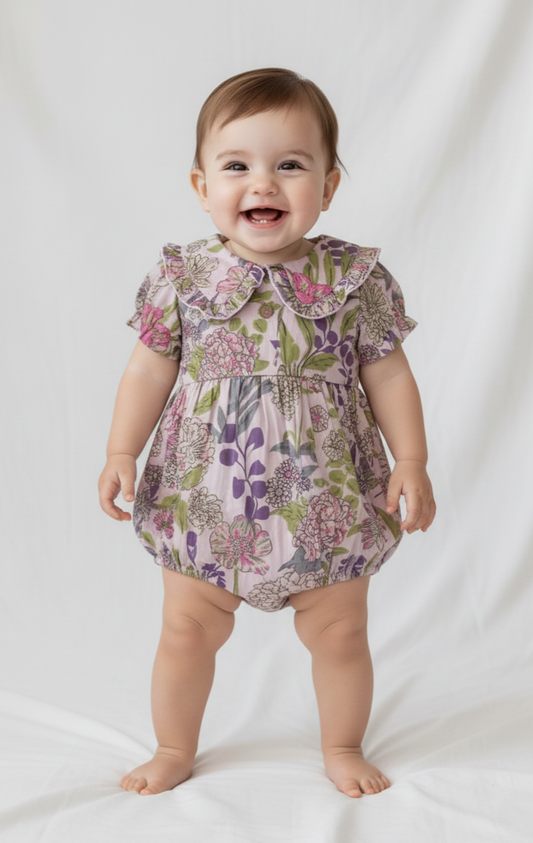 Sofia Romper : LAVENDER : Infant : Baby Girl