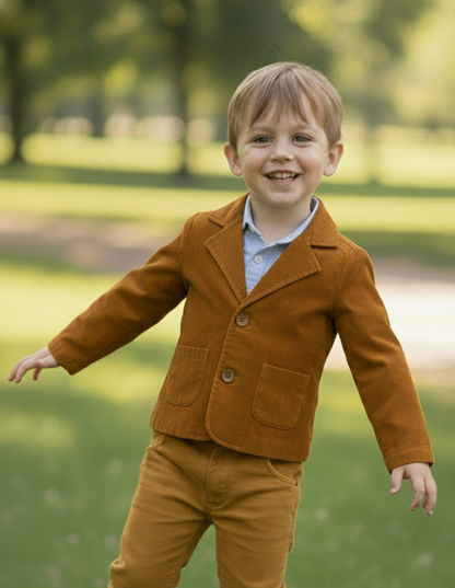 Corduroy Blazer : MUSTARD: Toddler : Tween