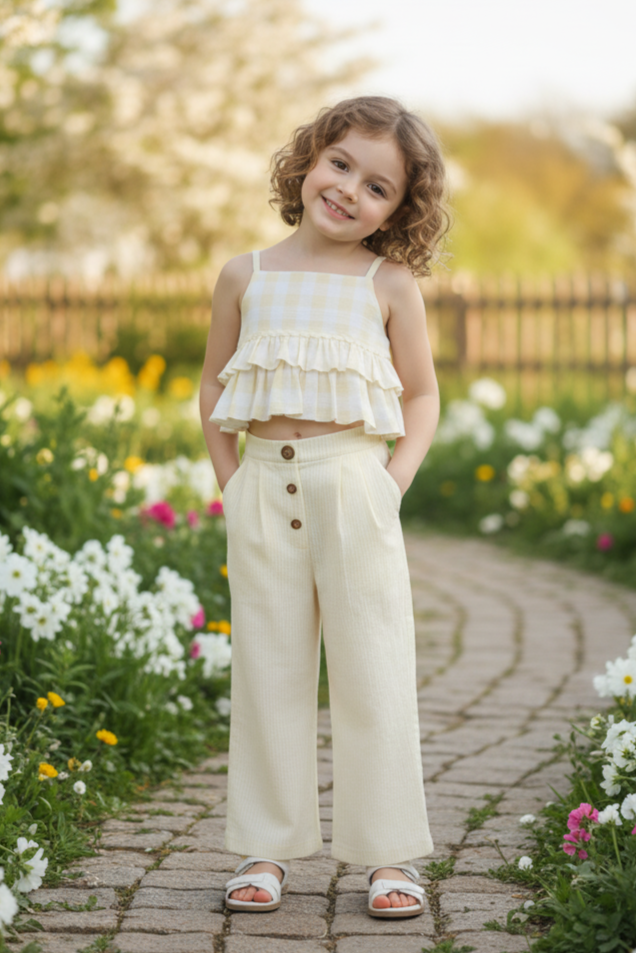 Ariana Top And Pant Set : PASTEL YELLOW : Infant. : Toddler : Tween