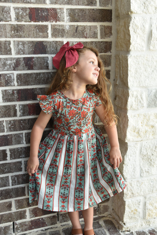 Angel Sleeves Shift Dress With Belt Dress Yo Baby Wholesale 