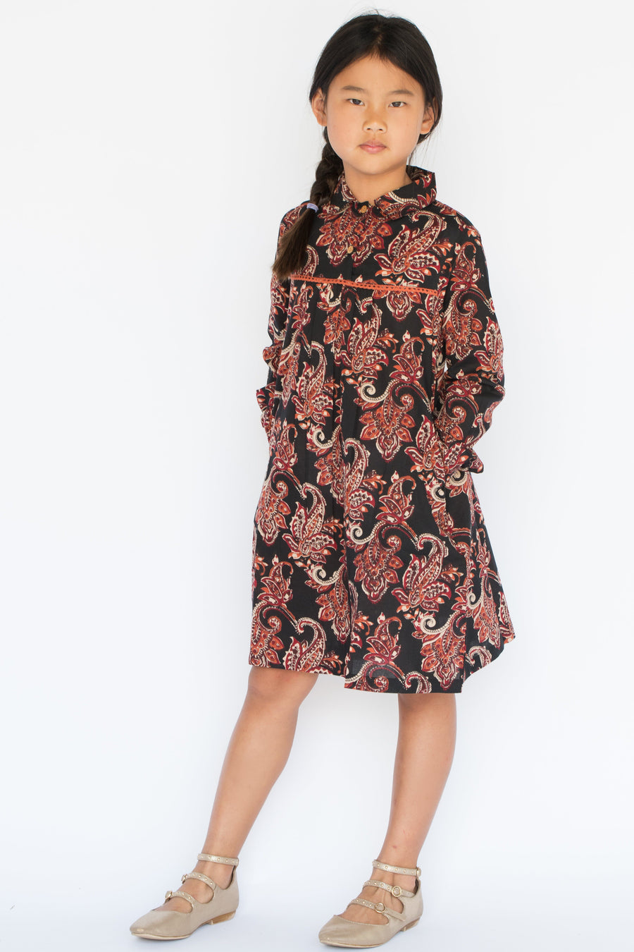 Black Floral Lace Detail Dress