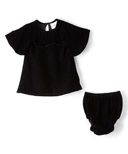 Black Velvet Infant Ruffle Dress Yo Baby India Black Velvet Infant Ruffle Dress Yo Baby India