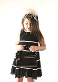 Black & White Tier Dress 2-pc. set Yo Baby Wholesale 