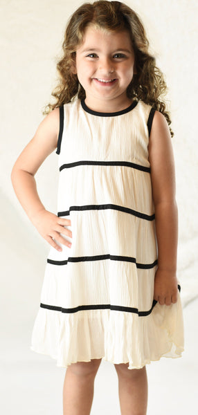 Black & White Tier Dress 2-pc. set Yo Baby Wholesale 