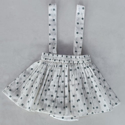 Blue Polka Dot Print Skort Yo Baby India 