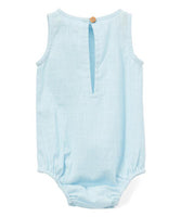 Blue Unisex Sleeveless Romper Dress Yo Baby Wholesale 