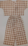 Blush Checkered Print Top & Pant Set Dress Yo Baby India 