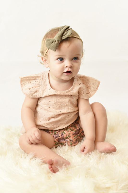 Blush Embroidered Top & Printed Diaper Cover set Dress Yo Baby Wholesale 