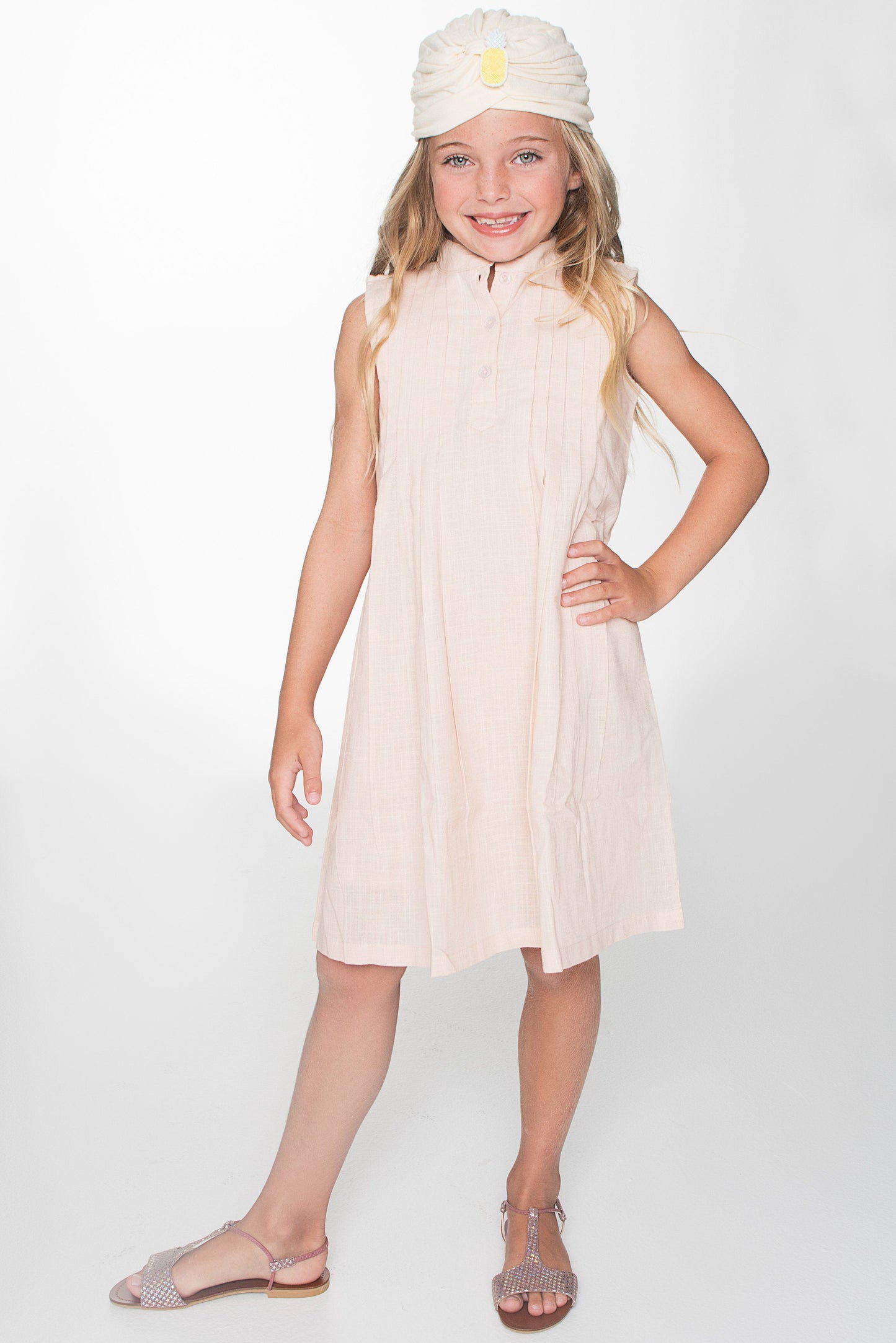 Blush Pin Tuck Detail Shift Dress Dress Yo Baby Wholesale 