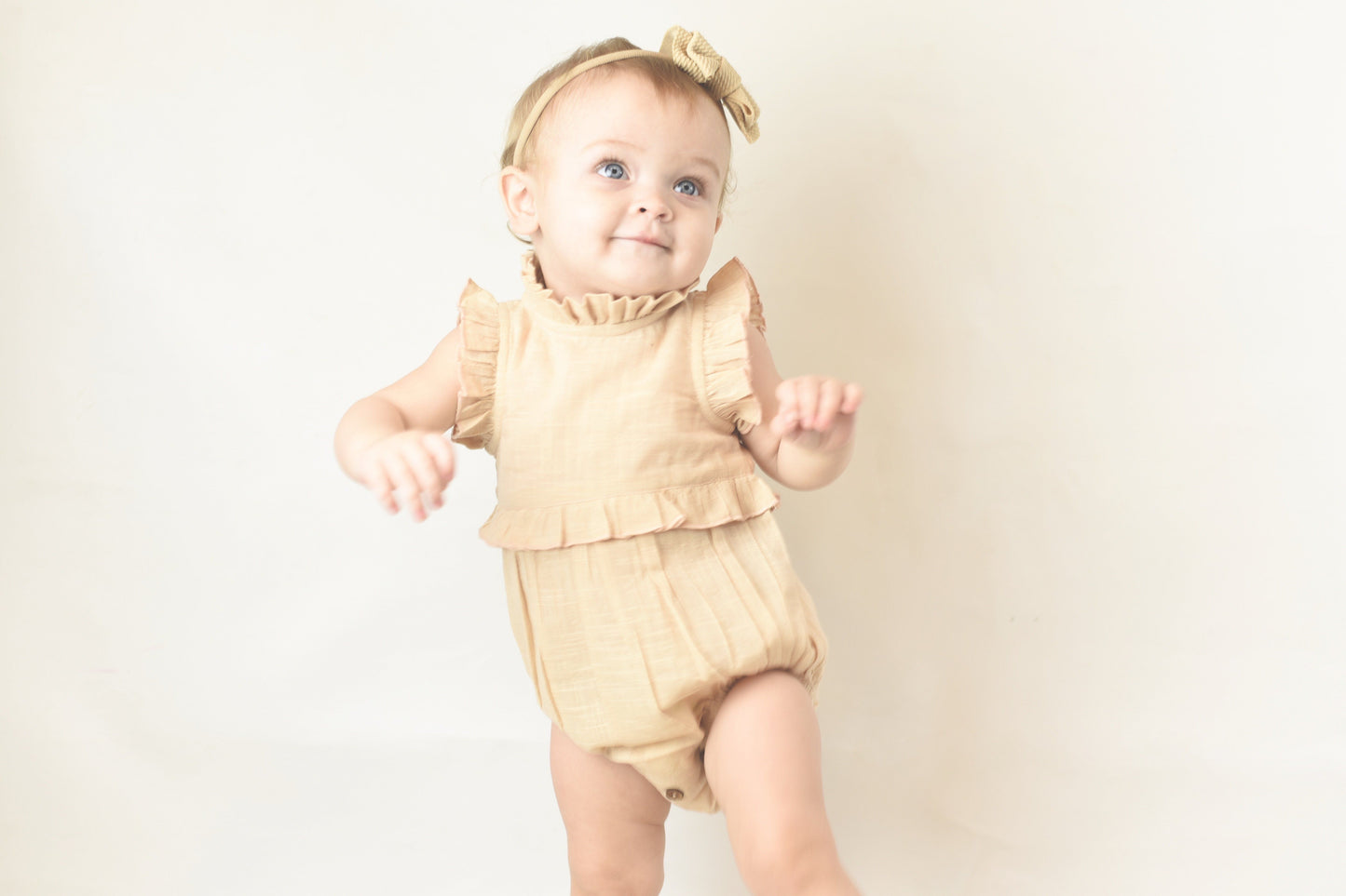 Blush Ruffles Infant Romper Dress Yo Baby Wholesale 