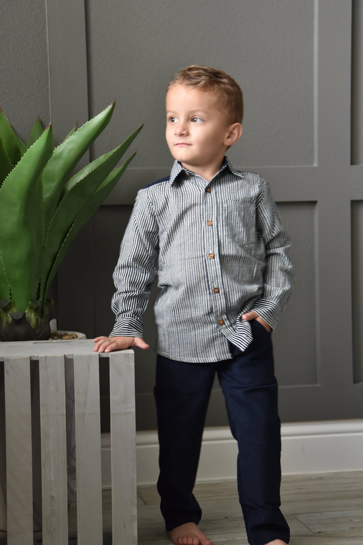 Boys Corduroy Pants - Navy Boys Yo Baby Wholesale 