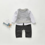 Boys Infant One-Piece Shirt & Pants Romper Yo Baby India 
