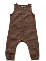 Boys Infant Sleeveless Romper - Chocolate diaper covers Yo Baby Wholesale 