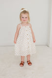 Brown Polka Dot Print Tiered Dress dress & diaper cover Yo Baby India 